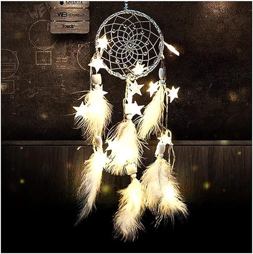 3 Amy Atrapasuenos Diy De La Estrella De Luz Led Dreamcatcher Moda