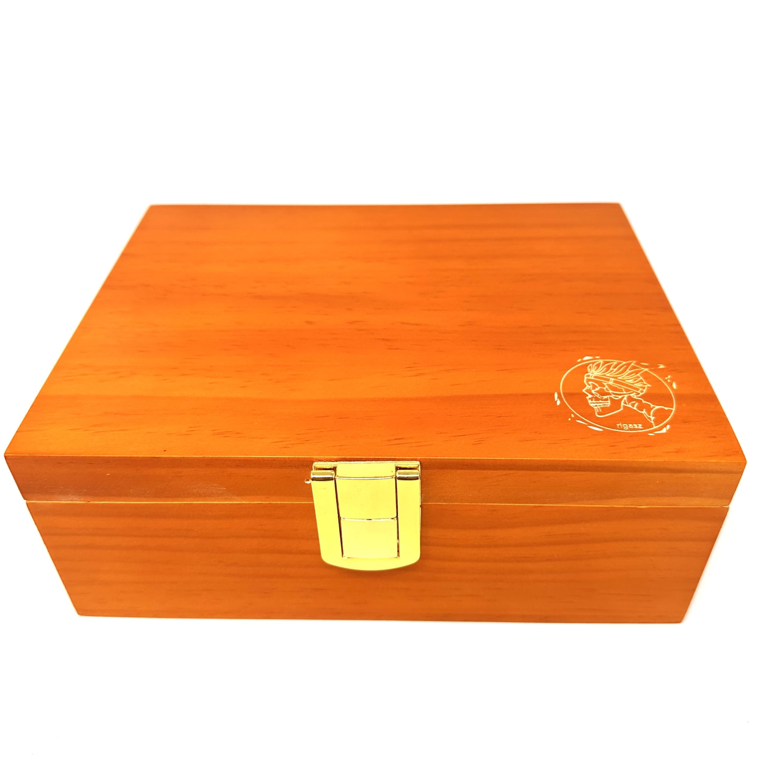Rigasz Skull Deluxe Wooden Rolling Box