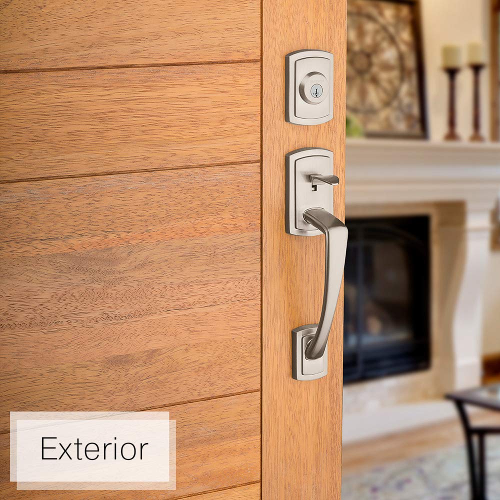 Baldwin Nautica Single Cylinder Front Door Handleset Featuring SmartKey