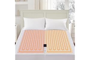 Sealy Heated Mattress Pad Queen Size Single Control for 2 Zones, 9 Heated Settings & 1-9 Hours Auto Shut Off, Luxury Quilted Bed Warmer with ETL Certified, Soft Extra-Cozy Fabric