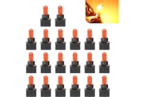 CouTunp 20PCS T5 17 57 86 Halogen Instrument Cluster Bulbs, 12V Dash Light Bulbs, Automotive Replacement Gauge Cluster Panel 