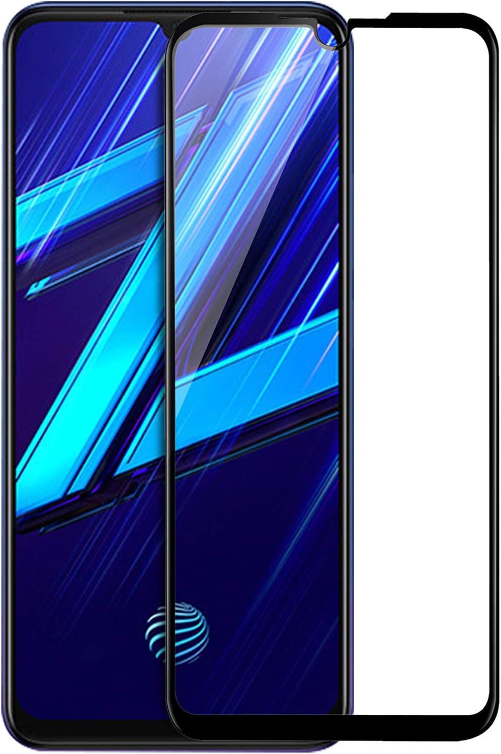 Temper Villa 6D Tempered Glass for Vivo S1 Pro Screen Guard with 9H Hardness Full Screen Protector for Vivo S1 Pro