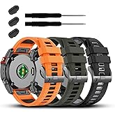 ZPJPPLX 20mm Quick fit band Compatible with Garmin Fenix 8 AMOLED-43MM/7S 6S Pro/7S/6S 5S/5S Plus Watch Band,Soft Silicone Straps for Approach S70 42mm/Descent Mk3 3i 43mm/Mk2S/epix Pro 42MM