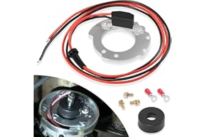 USVEHJ 1244A Electronic Ignition Conversion Kit for Ford 4-Cyl Tractors, for 2N 8N 9N 500-800 Series, Single Point, 12V Negative Ground, High-Performance Ignition Module