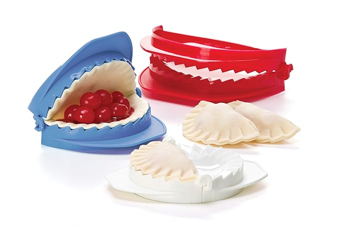 Prepworks by Progressive Dough Press - Set of 3, Dumpling, Ravioli, Turnover, Empanada, Pierogi
