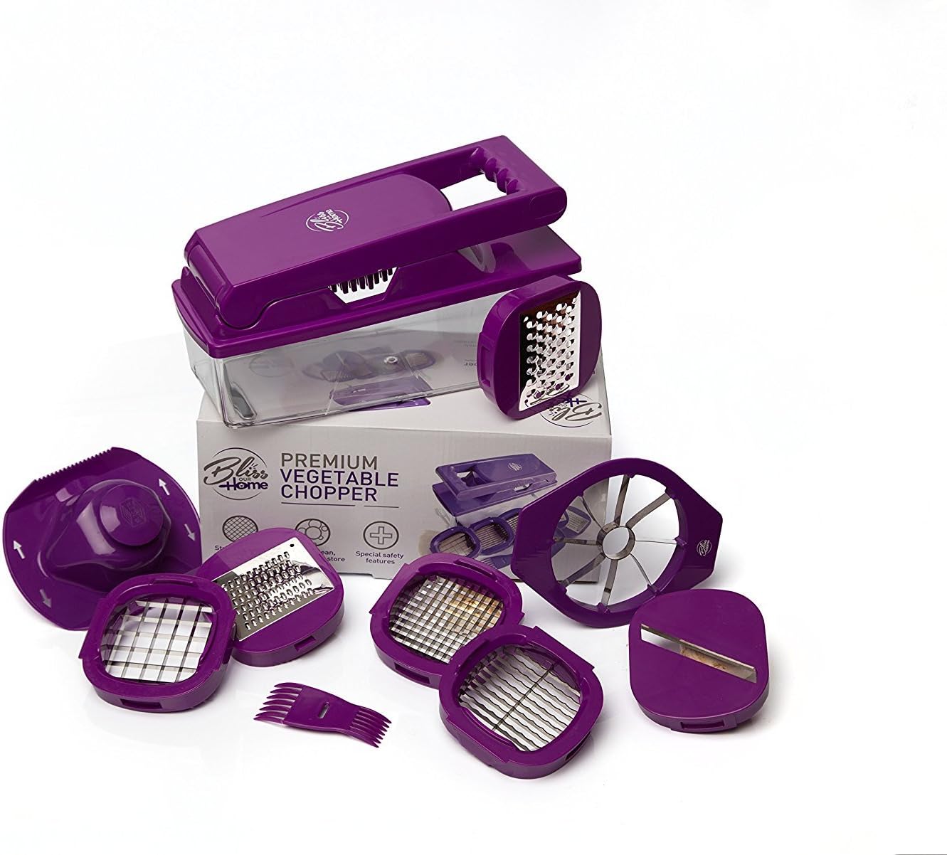 Premium Vegetable and Fruit Chopper, Multifunctional Slicer, Grater and Dicer