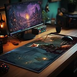 EDGFRTOIO Playmat 24" x 14" Game Mats Tabletop