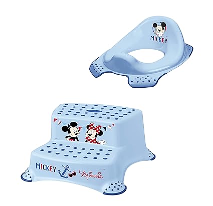 2er Set Z Disney Micky Maus WC Aufsatz + Hocker zweistufig