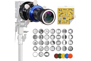DFCINE Bowens Mount Snoot Conical Photography, Studio Lighting Accessory Compatible with Aputure Amaran 100X,150c,600x Pro,AD400, Godox SL60, Neewer LED Video Speedlite Light etc