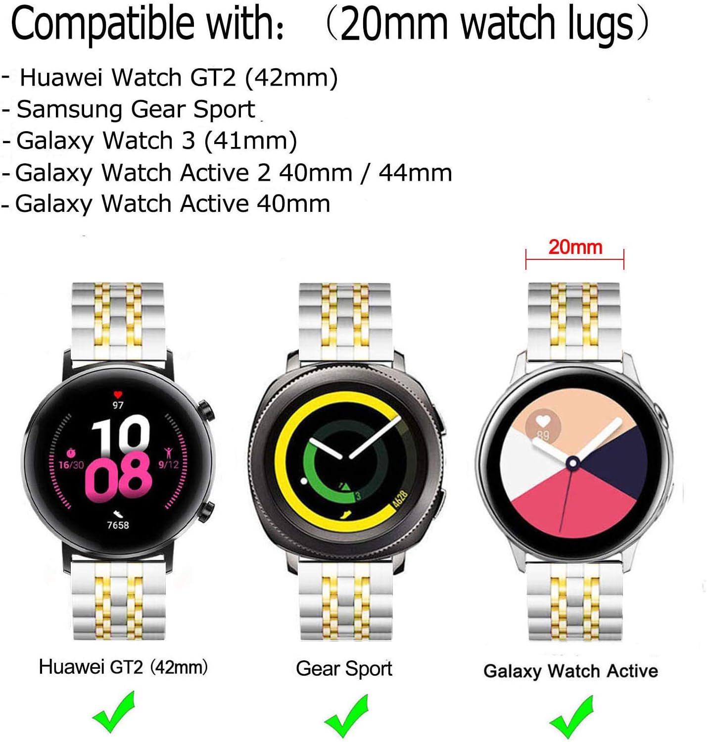 DEALELE Compatible with Samsung Galaxy Watch 6/6 Classic / 5/5 Pro/Galaxy Watch 4/4 Classic / 3 41mm - Image 4