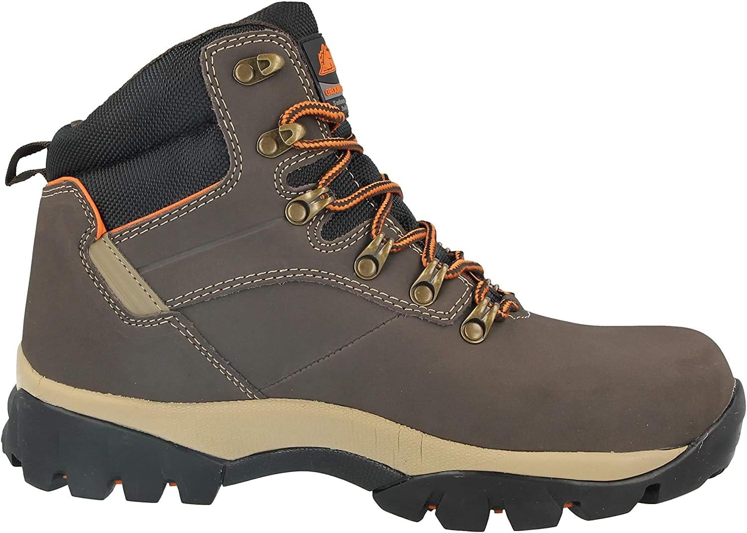 Mens Groundwork Safety Steel Toe Cap Durable Combat Lace up Work Wear Boots Shoes