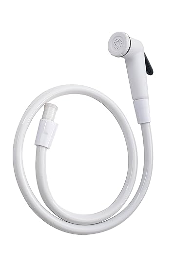 Royal Health Faucet Ivory Set with 1 meter PVC Flexible Tube And ABS Wall Hook ( Chrome Finish)