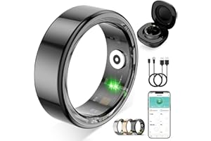 Smart Ring for Women Men, Fitness Tracker Ring with Free App No Subscription Fee, 7 Days Battery Life, Sleep Monitor, Heart Rate &amp; Step Tracker, IP68 Waterproof, Android/iOS Compatible(Black, 9)4.9 out of 5 stars 1432 offers from $49.98