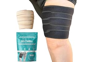 Beltwell®️ Thigh Wrap for Swollen Legs, Lymphedema, Varicose Veins, Lipedema, Edema, Circulation, Heaviness, Post-Surgery & B