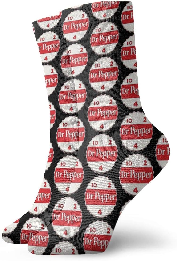BaboLye DR.PEPPER 4 Athletic 30cm Socks Ankle Socks Sport Casual Socks Cotton Crew Socks