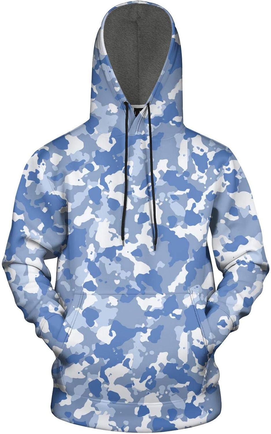 light blue camo hoodie