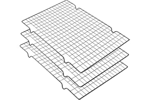 VNIMTI Baking Cooling Rack 3 Sets, Cookie Cooling Racks for Cooking, Baking, Roasting, Grilling, Drying, Oven Safe Wire Rack,