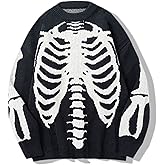 Arssm Mens Vintage Sweater Grandpa y2k Oversized Casual Cable Knit Sweater Pullover Graphic Crewneck Tops