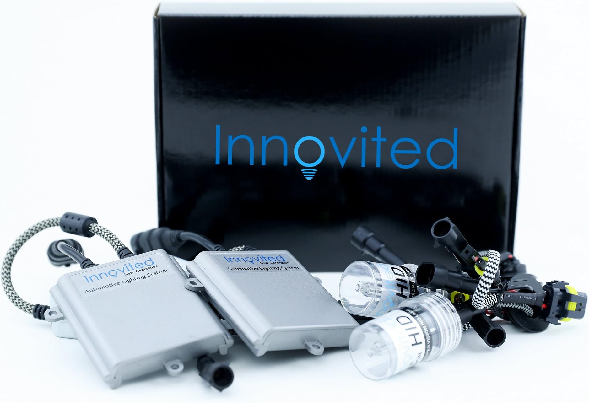 Innovited 55W Performance Xenon HID Lights - All Bulb Sizes and Colors - with Digital Ballast - 9005-6000K - Diamond White