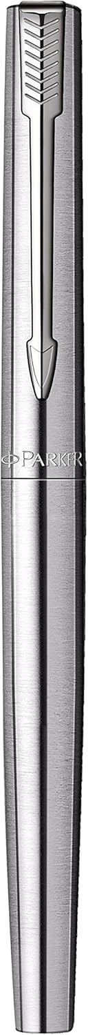 Parker S0161590 Jotter Fountain Pen, Stainless Steel with Chrome Trim, Medium Nib Gift Boxed, Black - Image 4