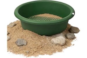 Portable Separation Pan Granule Sorting Tray Fine Mesh Classifier Heavy Collector Sifting Bowl Gold Panning Tools for Prospec