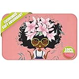 Pardon My Fro Non-Slip Bathroom Mats, Cushioned