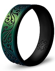 Knot Theory Silicone Ring in Enchanted Green