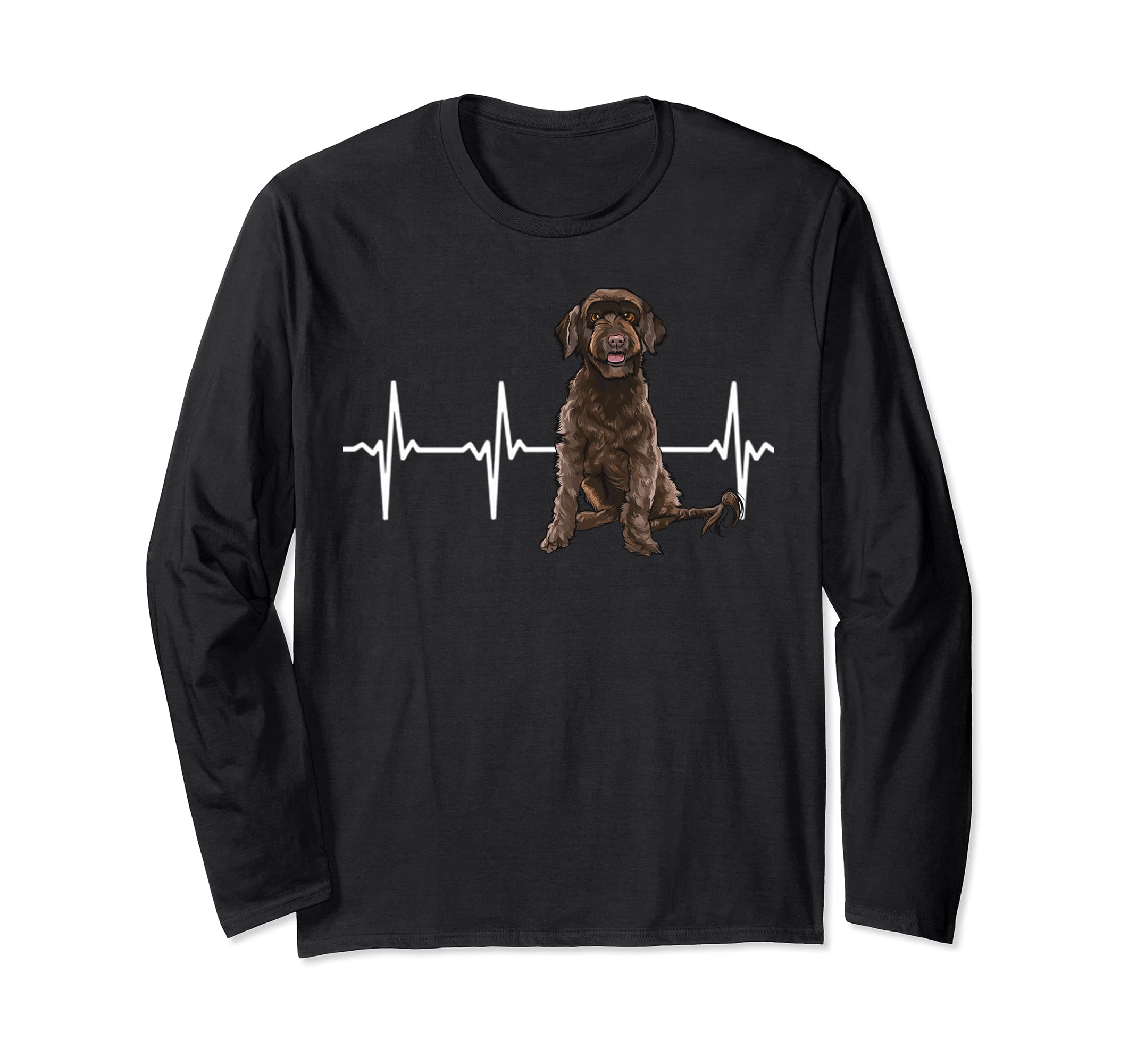 Portuguese Water Dog Heartbeat Dog Lover Long Sleeve T-Shirt