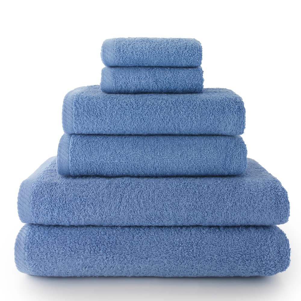 Top Towels - Towel Set - Pack of 2 Hand Towels, 2 Bath Towels and 2 Bidet Towels - 100% Cotton - 500 g/m9