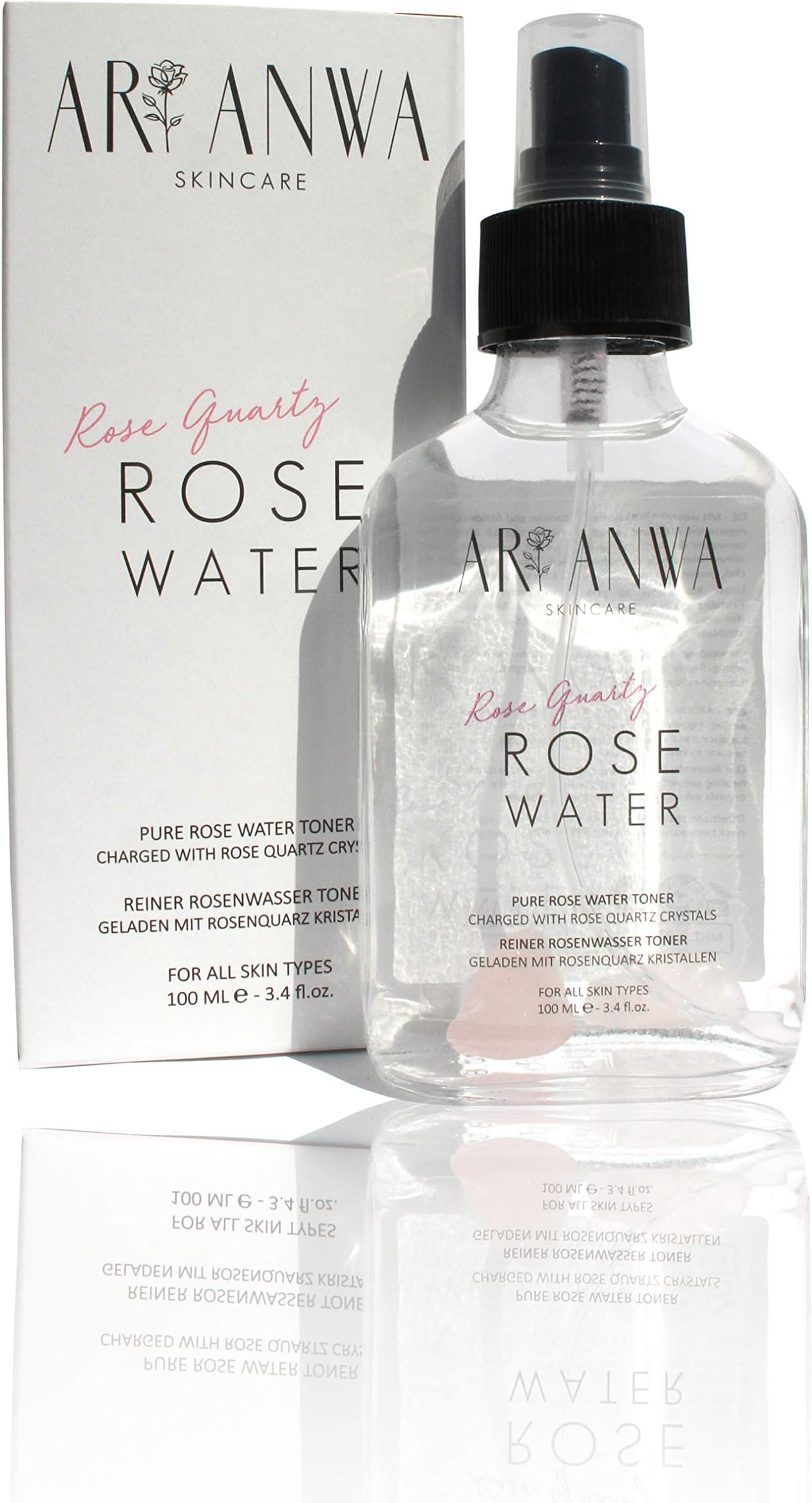 ARI ANWA Skincare - Rose Water - Rose Quartz Rose Water Spray - 100 ml