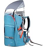 WIPHA Baby Backpack Carrier, Ergonomic Child Carrier Hiking with Sun Canopy, Safe Toddler Hiking Backpack Carrier with Large 