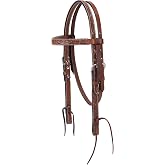 Turquoise Cross Floral Carved Pony Brow Band Headstall Chestnut 5/8 45-0146