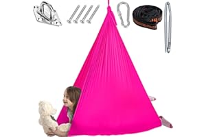 Chihee Sensory Swing Therapy Swing Hammock Indoor Outdoor for Kids,Hardware Included,Soft Breathable Nylon Cuddle Swing Joy Hammock for Child Adult with Autism,ADHD,Aspergers,Sensory Integration