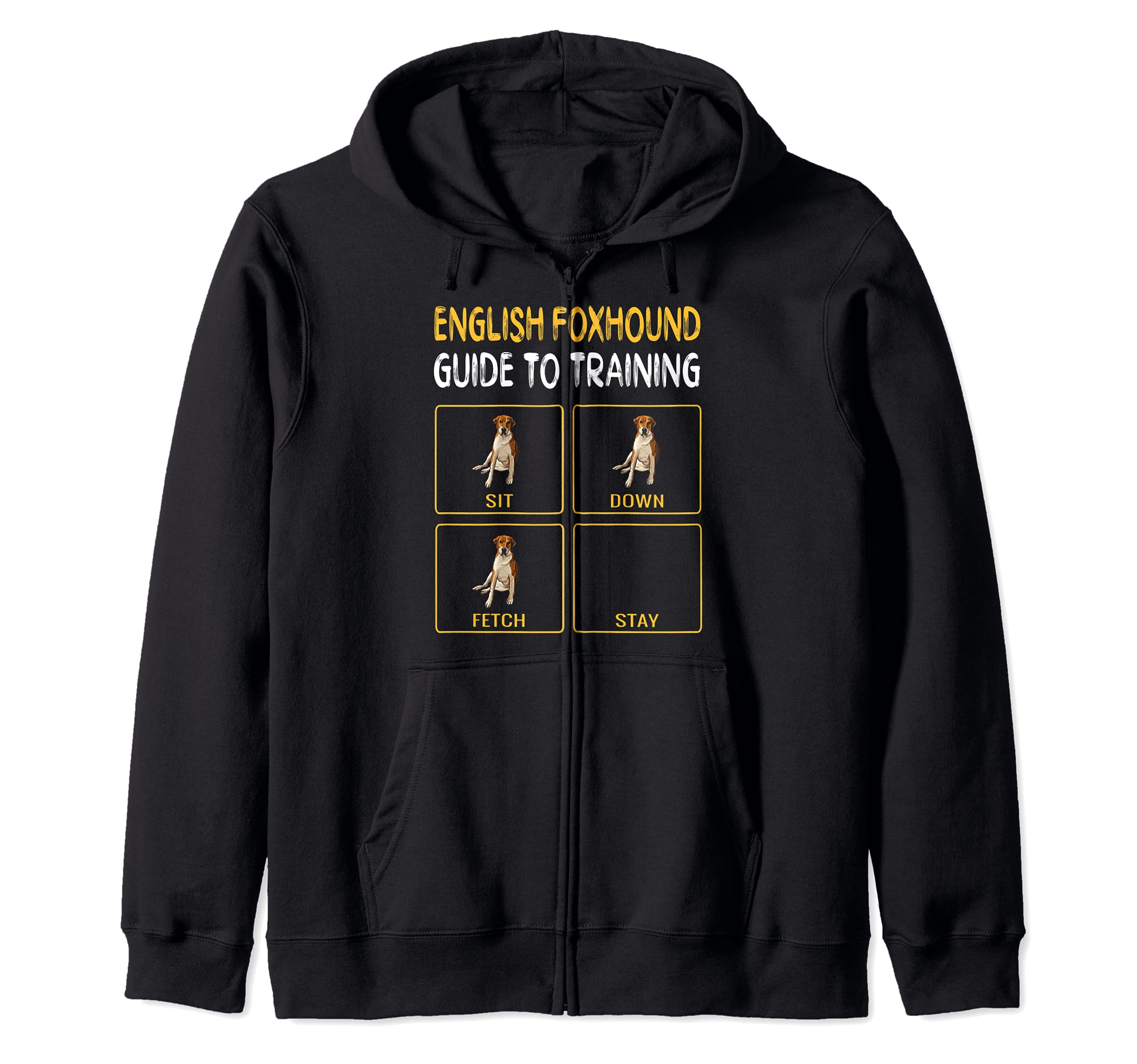 Funny English Foxhound Guide To Training Dog Obedience Zip Hoodie
