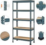 Yaheetech 2 Pack Heavy Duty 5 Tier Shelving Unit 750kg Capacity Neptune Blue view 8