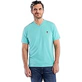 Robert Graham Men's Damien Short-Sleeve, V-Neck Top with Colorful Seams, Comfortable Fit & Richly Detailed for Wear