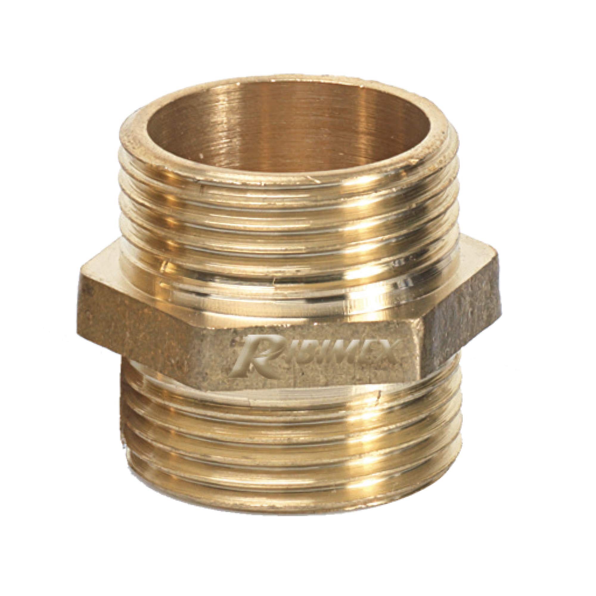Ribiland 01423 Male Coupling Brass 1 Inch Gold