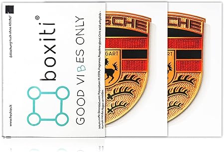 Amazon ポルシェロゴの純正クレストステッカー Count B Wap X2 ホイール 車 バイク