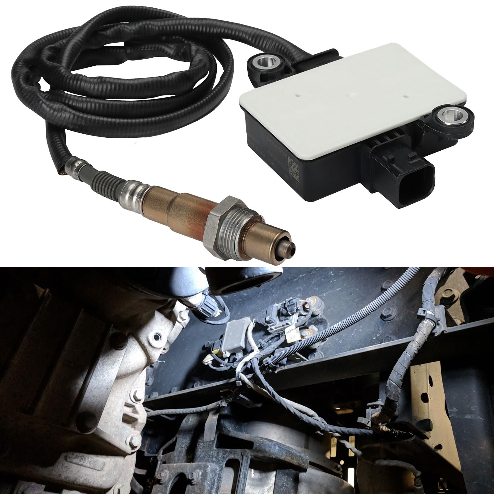 Photo 1 of Diesel PM Particulate Matter Sensor Fit for 2019-2024 Ram 2500 3500 6.7L Cummins Engine 4 Pins Replaces# 68354201AB 0281007448 0281007449