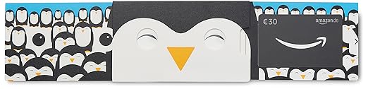 Amazon.de Geschenkkarte in Geschenkschuber (Fröhlicher Pinguin) - mit kostenloser Lieferung per Post