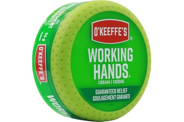 O'Keeffe's Working Hands Hand Cream for Extremely Dry, Cracked Hands, Heals, Relieves and Repairs, Boosts Moisture Levels, 3.