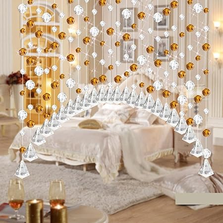 Amazon Com Hot Sale Deesee Tm Crystal Glass Bead Curtain