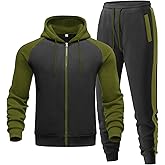Riskrole Men's Tracksuit 2 Pieces Set Zip Up Hoodie Sweatsuits Athletic Jogging Suit Set Casual Outfit with Pockets
