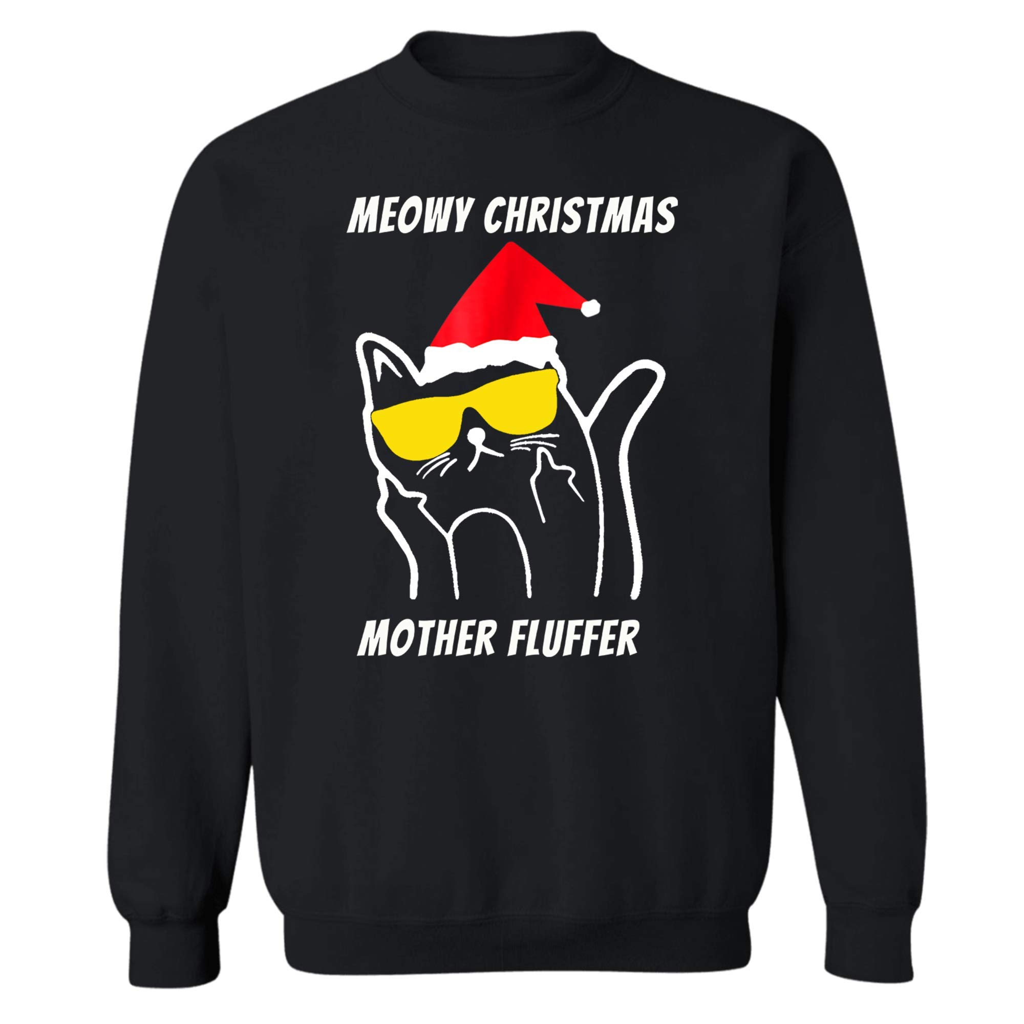 Morgan Schai Meowy Christmas Mother Fluffer , Driving Home For Christmas Sweater, Unisex T Shirt