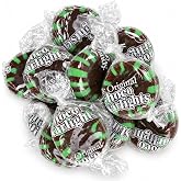 SweetGlob Chocolate Mint Hard Candy, Wrapped Starlight Mints, 15 Oz | Rich chocolate and refreshing mint hard candies, individually wrapped for freshness and easy sharing.
