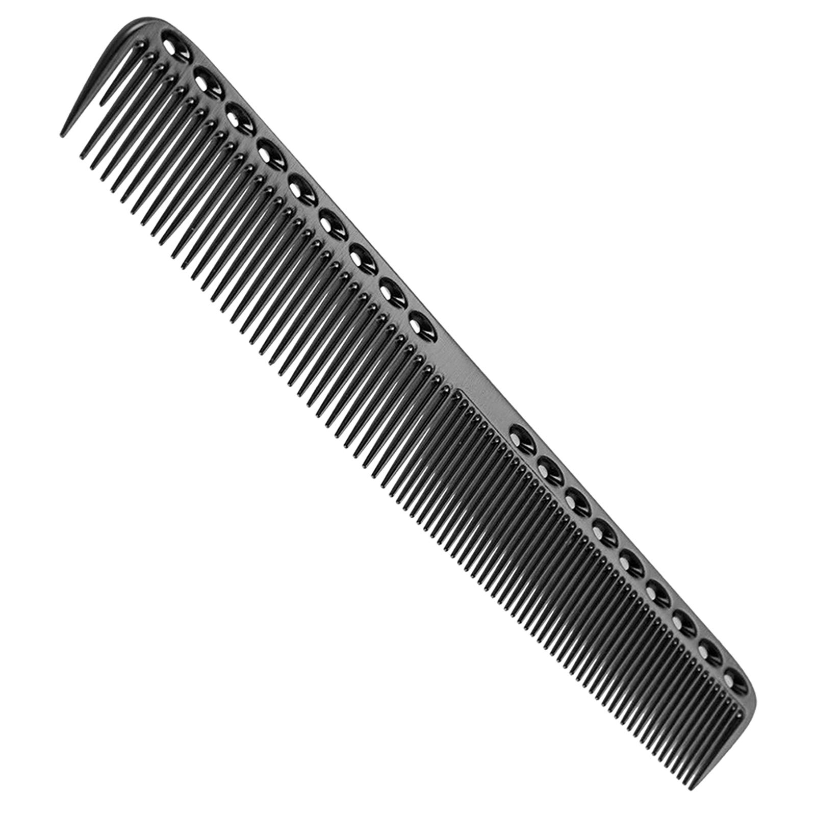 Nicoone Professional Hair Combs,Aviation Aluminum Metal Cutting Comb,Salon Detangler Fine Cutting Hair Styling Hairdressing for Men and Women,(Black)