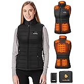 Sevdiea Heated Vest for Women with 16000mAh 7.4V Battery Pack Included,Warming Women's Heated Vest Electric Rechargeable