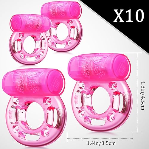 Tisancy 10 Pcs Vibrating Cock Ring Vibrator Disposable Silicone Penis Ring  with Clit Stimulator Intimate Toys Soft Penis Vibrating Gifts for Him or  Her Pleasure Couples Adult(Butterfly) in Saudi Arabia | Whizz