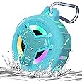 EBODA Waterproof Bluetooth Shower Speaker, IPX7 Floating Portable Wireless Small Speakers, 24H Playtime with RGB Light for Kayak, Beach, Pool Accessories, Gifts for unisex -Sky Blue
