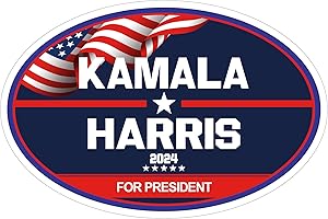 FIRJOY Kamala Harris 2024 for President Car Magnet - 6" x 4" (1 Pack)